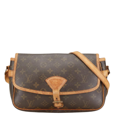 Vintage Brown Canvas Louis Vuitton Sologne