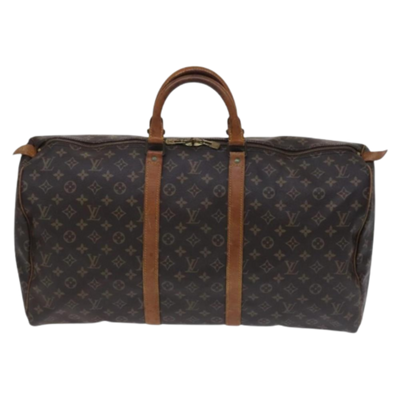 Pre-Owned Brown Canvas Louis Vuitton Keepall