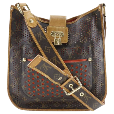 Pre-Owned Brown Canvas Louis Vuitton Shoulder Bags