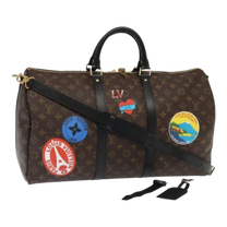 Thumbnail of Vintage Brown Canvas Louis Vuitton Keepall - Image 1