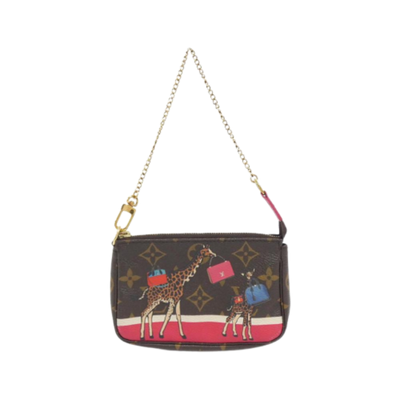 Pre-Owned Brown Canvas Louis Vuitton Pochette Accessoires