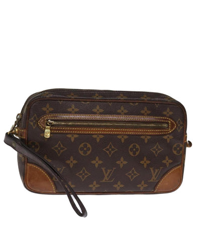 Pre-Owned Brown Canvas Louis Vuitton Marly Dragonne