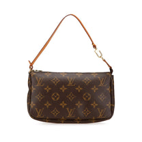 Thumbnail of Pre-Owned Brown Canvas Louis Vuitton Pochette Accessoires - Image 1