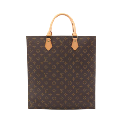 Pre-Owned Brown Canvas Louis Vuitton Sac Plat