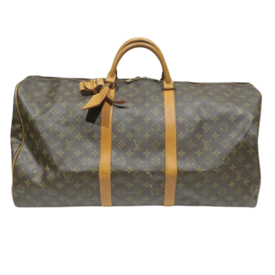 Brown Canvas Louis Vuitton Keepall