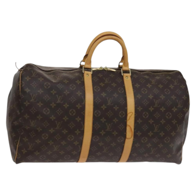 Brown Canvas Louis Vuitton Keepall