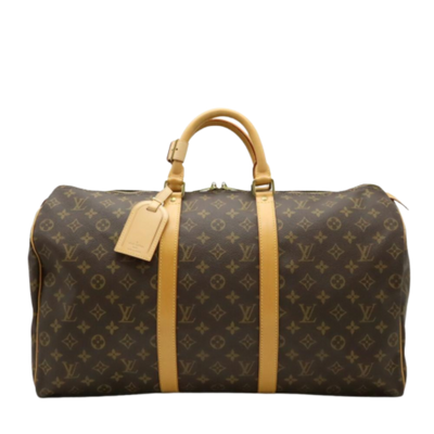 Brown Canvas Louis Vuitton Keepall