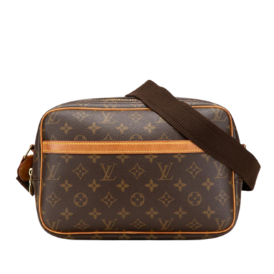 Brown Canvas Louis Vuitton Reporter