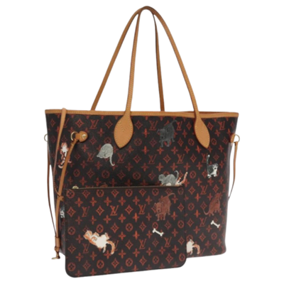 Pre-Owned Brown Canvas Louis Vuitton Neverfull