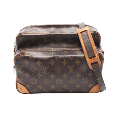 Pre-Owned Brown Canvas Louis Vuitton Shoulder Bags