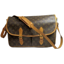 Thumbnail of Vintage Brown Canvas Louis Vuitton Gibeciere - Image 1
