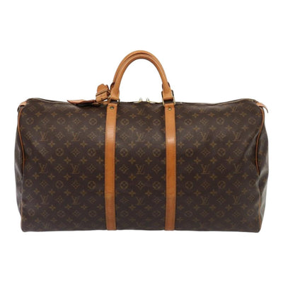 Pre-Owned Brown Canvas Louis Vuitton Keepall