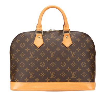 Vintage Brown Canvas Louis Vuitton Alma