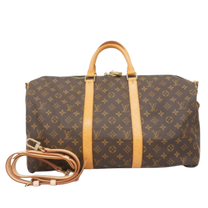 Thumbnail of Pre-Owned Brown Canvas Louis Vuitton Keepall - Image 1