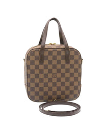 Thumbnail of Pre-Owned Brown Canvas Louis Vuitton Spontini - Image 2