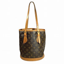 Thumbnail of Pre-Owned Brown Canvas Louis Vuitton Bucket Bag - Image 2