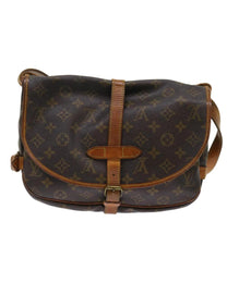 Thumbnail of Pre-Owned Brown Canvas Louis Vuitton Saumur - Image 2