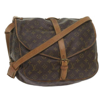 Thumbnail of Pre-Owned Brown Canvas Louis Vuitton Saumur - Image 8