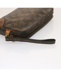 Thumbnail of Pre-Owned Brown Canvas Louis Vuitton Clutch - Image 8