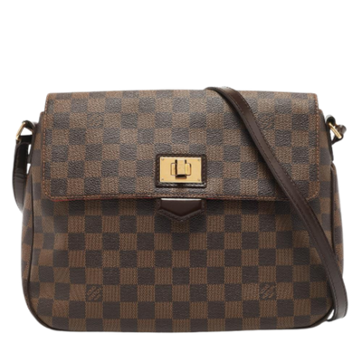Vintage Brown Coated Canvas Louis Vuitton Buzzas Roseberry