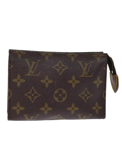 Vintage Brown Coated Canvas Louis Vuitton Taiga Toiletry Pouch