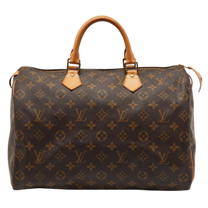 Thumbnail of Vintage Brown Coated Canvas Louis Vuitton Speedy - Image 1