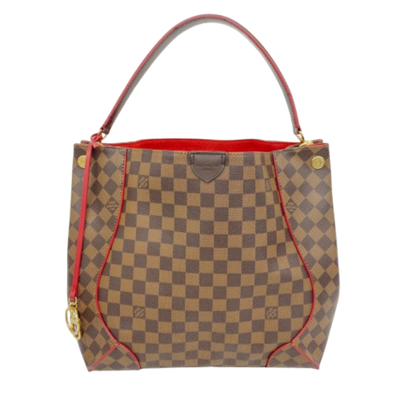 Brown Fabric Louis Vuitton Shoulder Bags
