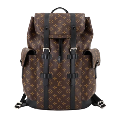 Brown Fabric Louis Vuitton Backpack