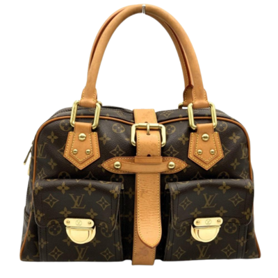 Vintage Brown Fabric Louis Vuitton Manhattan