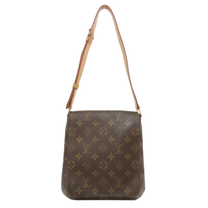Thumbnail of Vintage Brown Fabric Louis Vuitton Musette Salsa - Image 1