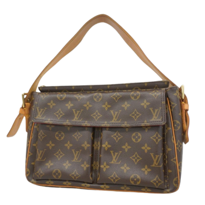 Pre-Owned Brown Fabric Louis Vuitton Cite