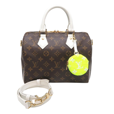 Vintage Brown Fabric Louis Vuitton Handbag