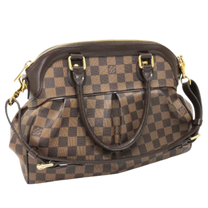 Thumbnail of Vintage Brown Fabric Louis Vuitton Handbag - Image 1