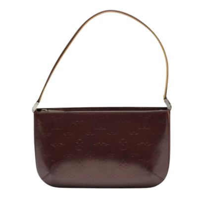 Vintage Brown Fabric Louis Vuitton Handbag