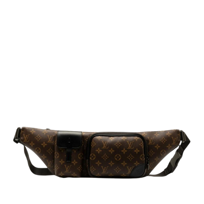 Pre-Owned Brown Fabric Louis Vuitton Bumbag