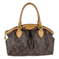 Thumbnail of Vintage Brown Fabric Louis Vuitton Handbag - Image 1