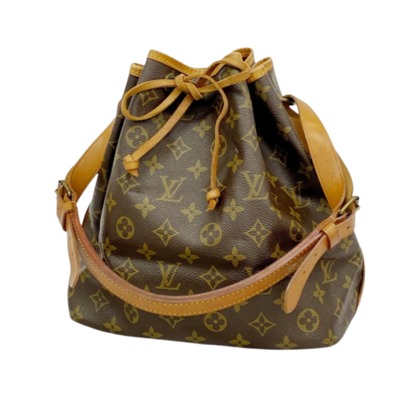 Brown Fabric Louis Vuitton Shoulder Bags