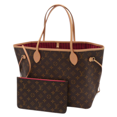 Pre-Owned Brown Fabric Louis Vuitton Neverfull