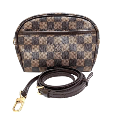Brown Fabric Louis Vuitton Damier Ebene Ipanema