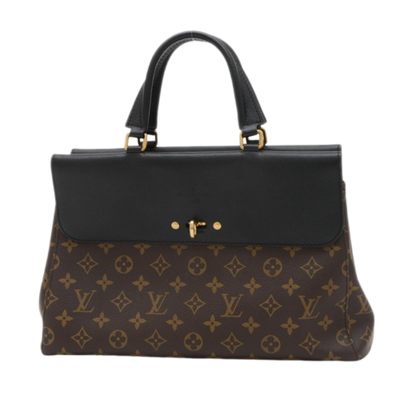 Brown Fabric Louis Vuitton Shoulder Bags