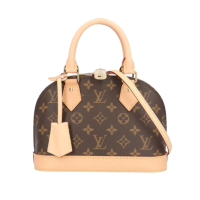 Brown Fabric Louis Vuitton Shoulder Bags