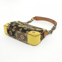 Thumbnail of Pre-Owned Brown Fabric Louis Vuitton Pochette Accessoires - Image 3