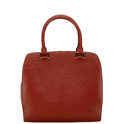 Brown Leather Louis Vuitton Pont Neuf