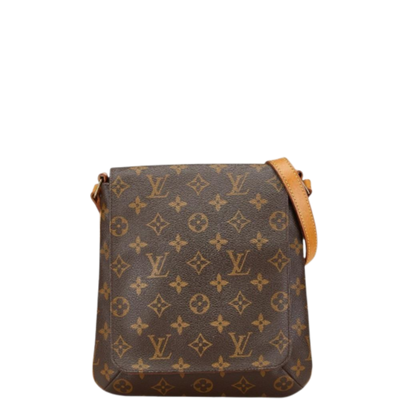 Brown Leather Louis Vuitton Musette Salsa