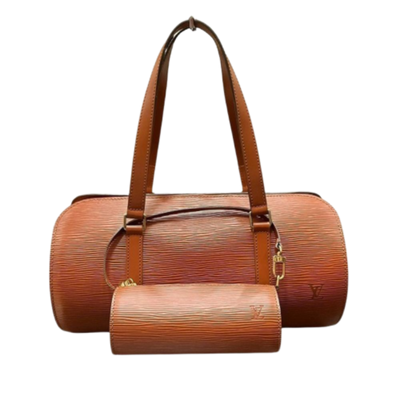 Vintage Brown Leather Louis Vuitton Soufflot