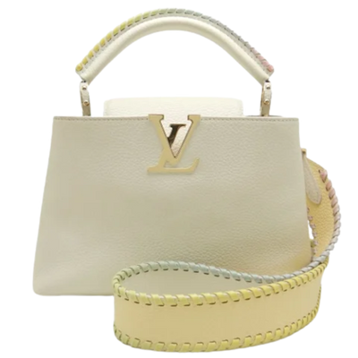 Pre-Owned Gold Leather Louis Vuitton Capucines
