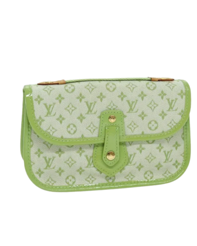 Vintage Green Canvas Louis Vuitton Pouch