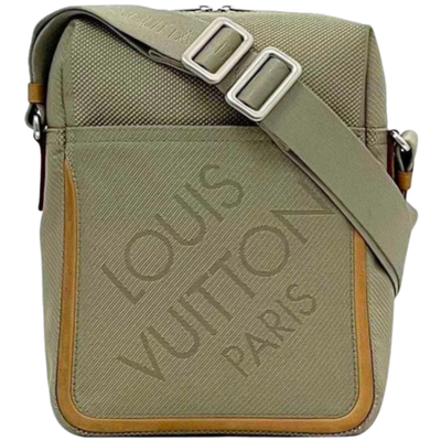 Green Canvas Louis Vuitton Shoulder Bags