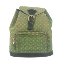 Thumbnail of Pre-Owned Green Canvas Louis Vuitton Montsouris - Image 1