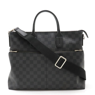 Vintage Grey Canvas Louis Vuitton Briefcase